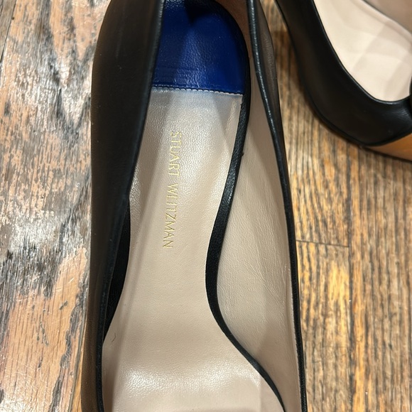 Stuart Weitzman black leather heels - Picture 5 of 9